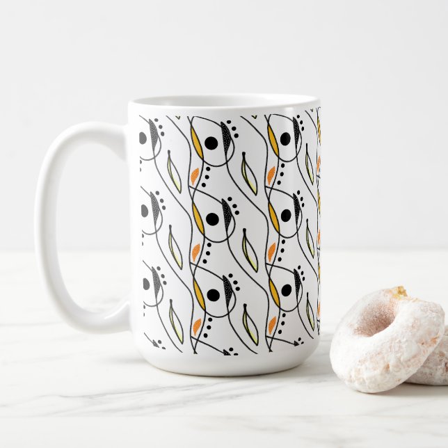 Modern Abstract Art Coffee Mug #1 Kaffemugg (Med munk)