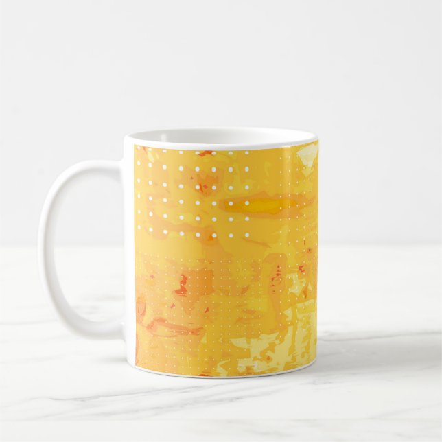 Modern abstract background of bright brush strokes kaffemugg (Vänster)
