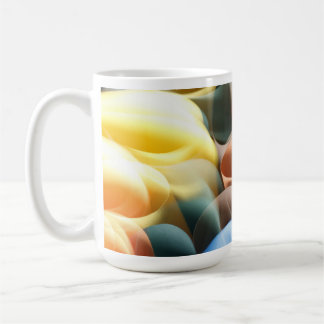 Modern Abstract Beer Stein with Luminous Curves Kaffemugg