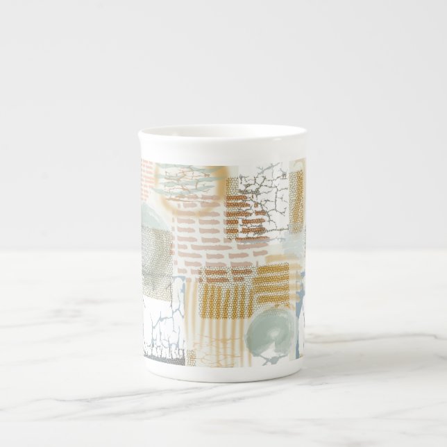 Modern Abstract Benporslin Mugg (Framsidan)