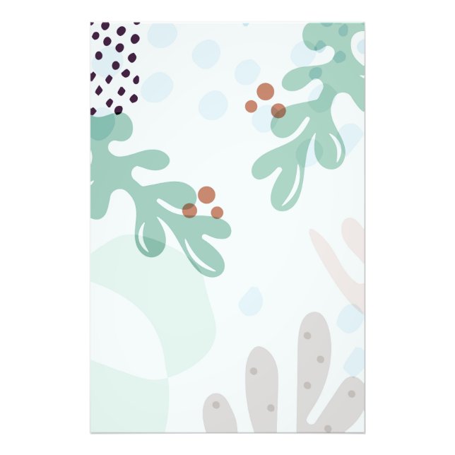 Modern Abstract Botanical Yellow Billy Button Fototryck (Framsidan)