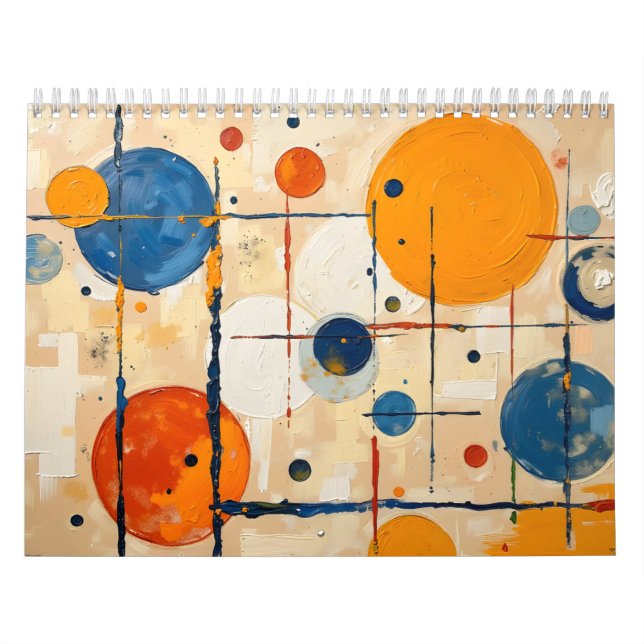 Modern Abstract Business Calendar – Orange Kalender (Omslag)