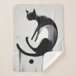 Modern Abstract Cat – Minimalist Design Art