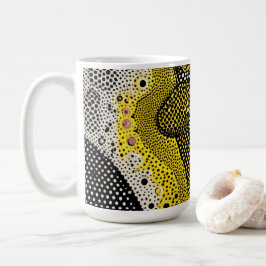 Modern Abstract Dot Pattern Mug Kaffemugg