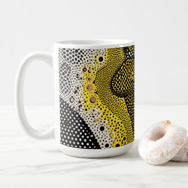 Modern Abstract Dot Pattern Mug Kaffemugg (Med munk)