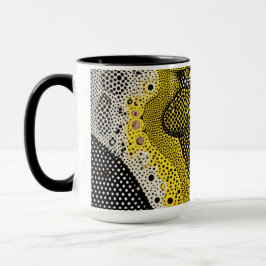 Modern Abstract Dot Pattern Mug Mugg