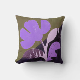 Modern Abstract Floral Accent Pillow Kudde