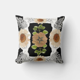 modern abstract floral art kudde