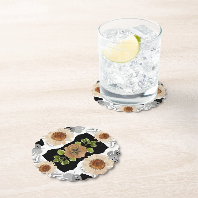 Modern abstract floral art underlägg papper (Insitu)