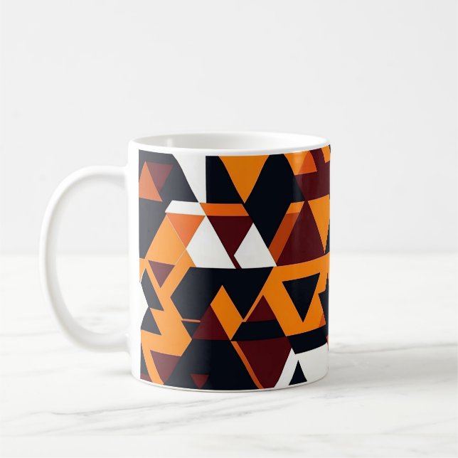 Modern abstract geometric pattern 1 - Coffee Mug Kaffemugg (Vänster)