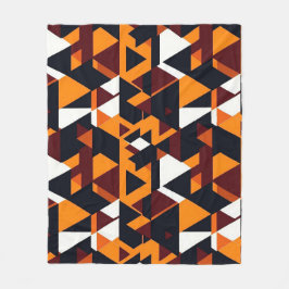 Modern abstract geometric pattern 1-Fleece Blanket Fleecefilt