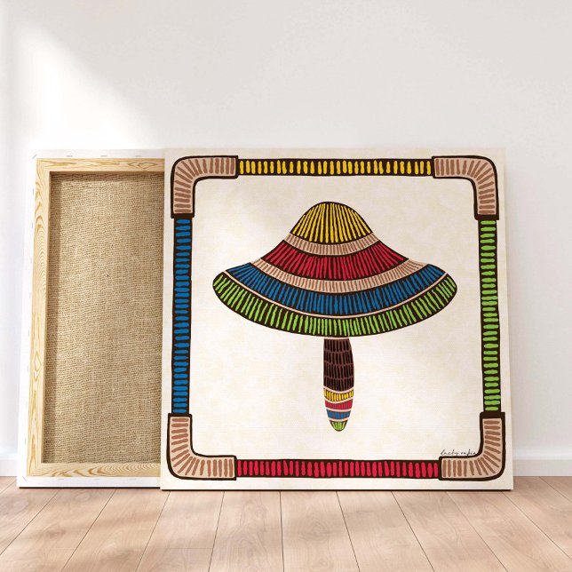 Modern Abstract Mushroom Canvastryck (Skapare uppladdad)