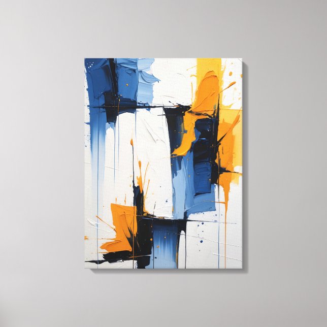 Modern Abstract Painting Canvas Print (Framsida)