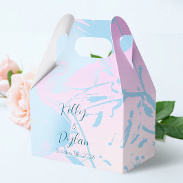 Modern Abstract Pastel Wedding Presentaskar