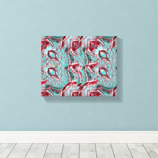 Modern abstract pattern 1186 - Canvas Print (Insitu (trägolv))