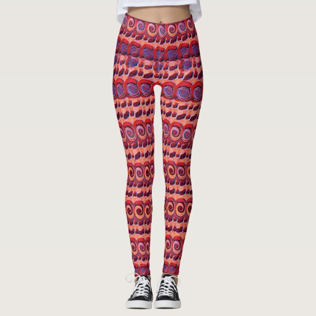 Modern abstract pattern 1188 - Leggings (Framsida)