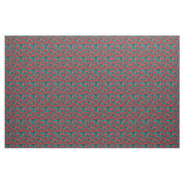 Modern Abstract Red Poppy Floral Pattern Tyg