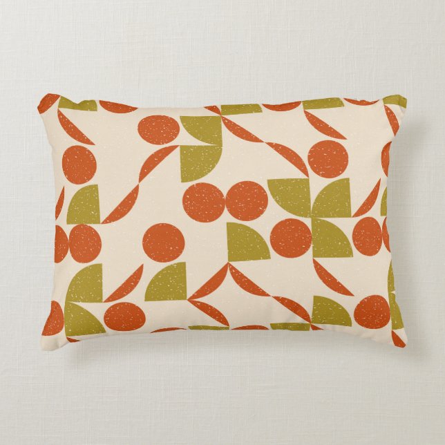 Modern abstract seamless geometric pattern with se prydnadskudde (Framsidan)