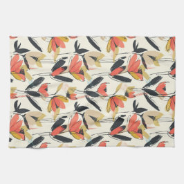 Modern Abstract Spring Floral Kitchen Towels Kökshandduk