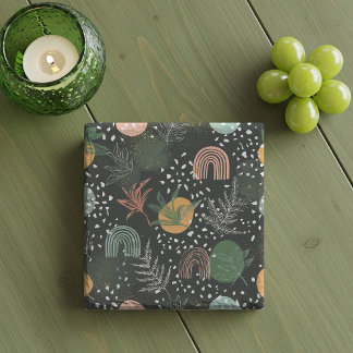 Modern Abstract Terrazzo & Botanical Collage Stenunderlägg