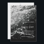 Modern Abstrakt 21:a födelsedagsinbjudan<br><div class="desc">Svart Modern Abstrakt Marble Birthday-inbjudan kan anpassas helt efter dina behov i kostym. © Gorjo Designs. Gade åt dig via Zazzle-plattformen. // Tittar för matchande artiklar? Annat papper från den uppsättning som finns tillgänglig i avsnittet "samlingar" i min butik. // Behöver du hjälp med att anpassa din design? Har andra...</div>