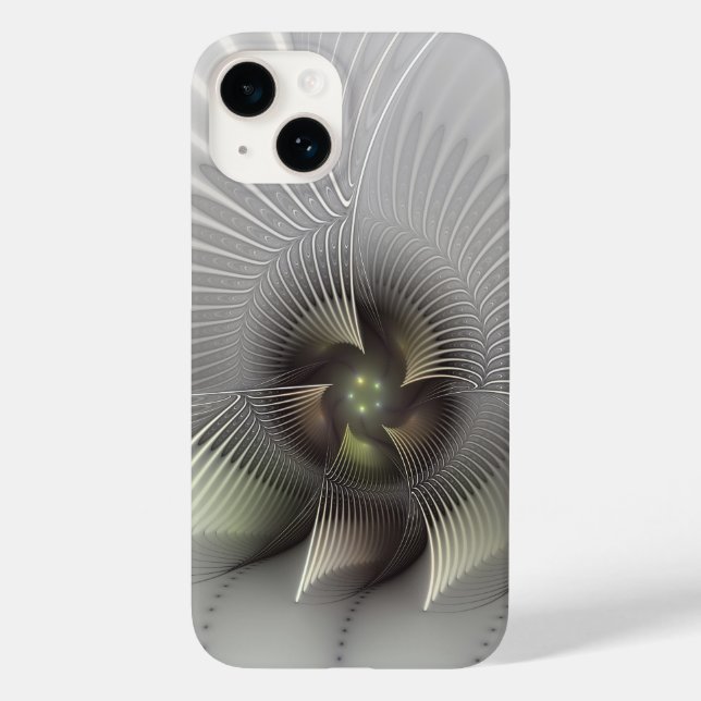 Modern Abstrakt 3D Form Fraktal Konst (Baksida)