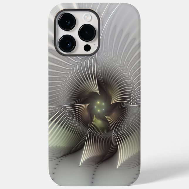 Modern Abstrakt 3D Form Fraktal Konst (Baksida)