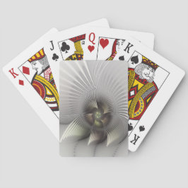 Modern abstrakt 3D-form fraktal konst Casinokort