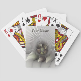 Modern Abstrakt 3D Form Fraktal Konst Namn Casinokort