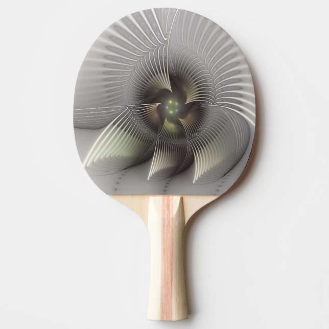 Modern Abstrakt 3D Form Fraktal Konst Pingisracket (Framsidan)