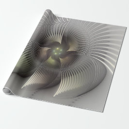 Modern abstrakt 3D-form fraktal konst Presentpapper