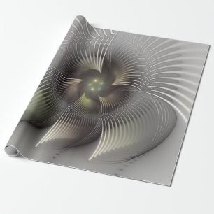 Modern abstrakt 3D-form fraktal konst Presentpapper