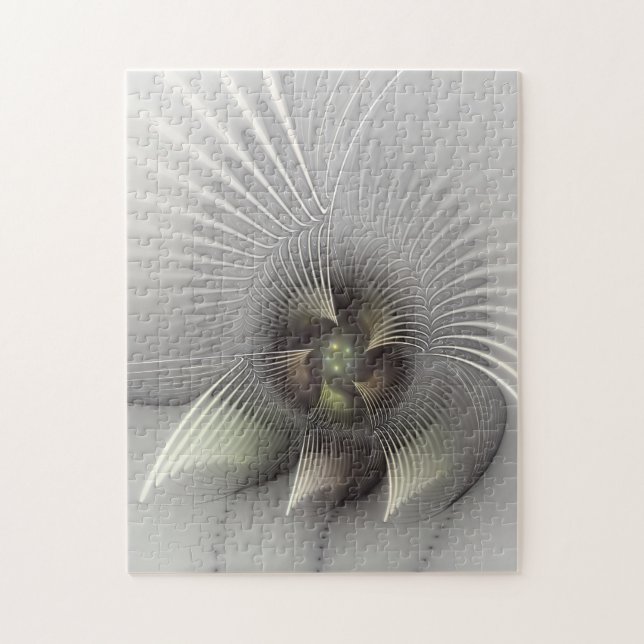 Modern Abstrakt 3D Form Fraktal Konst Pussel (Vertikal)