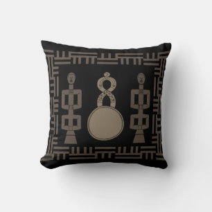 Modern abstrakt afrikansk tribal ornament konst kudde