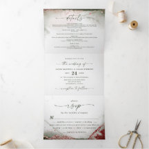 Modern Abstrakt Akvarell Terra Rosa Rosa Bröllop