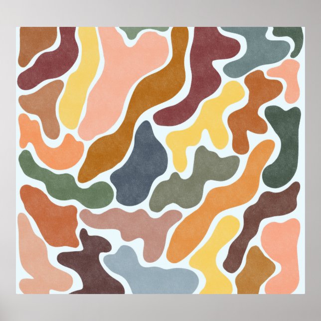 Modern abstrakt, ärliga toner illustration. poster (Framsidan)