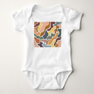 Modern abstrakt, ärliga toner illustration. t shirt