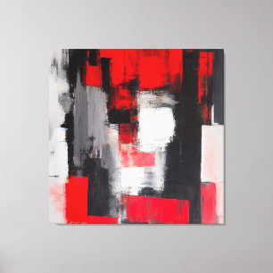 Modern Abstrakt Art - Aggressiv 0001-utskrift Canvastryck