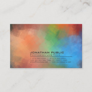 Modern Abstrakt Art Background Professionell Plain Visitkort