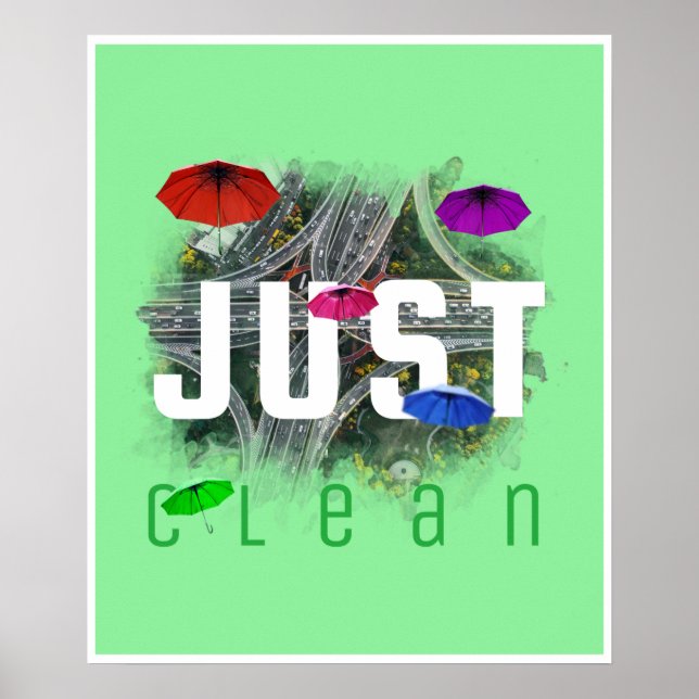 Modern Abstrakt Art for Earth Day Poster (Framsidan)