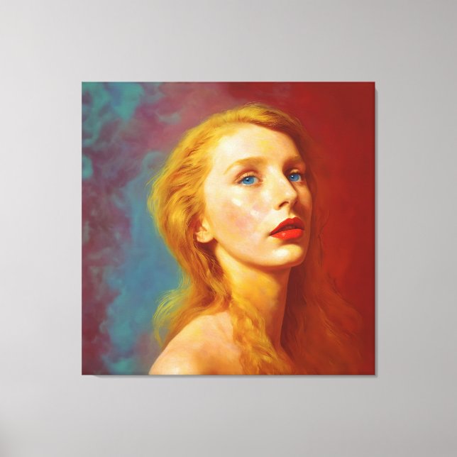 Modern abstrakt art Grace | Tre Graces-serier Canvastryck (Framsida)