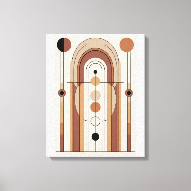 Modern Abstrakt Art i medelårhundradet Canvastryck (Framsida)