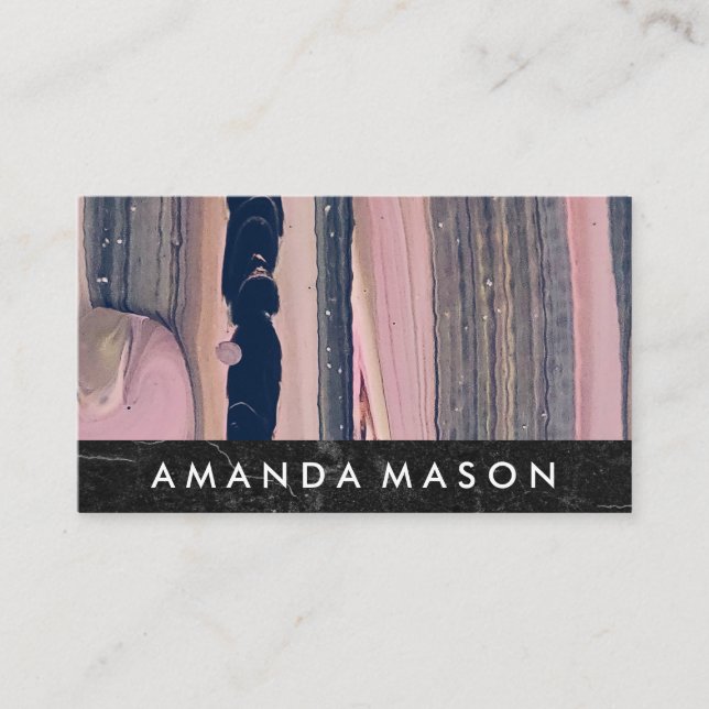 Modern Abstrakt Art | Insida Designer Visitkort (Framsida)