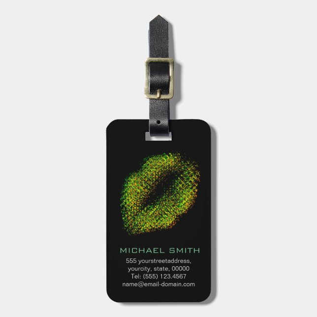 Modern Abstrakt Art Läppar #13 Bagagebricka (Vertikal Framsida)