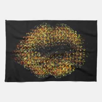 Modern Abstrakt Art Läppar #22 Kökshandduk