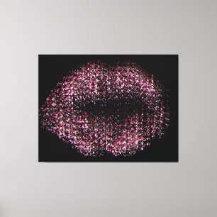 Modern Abstrakt Art Läppar #30 Canvastryck