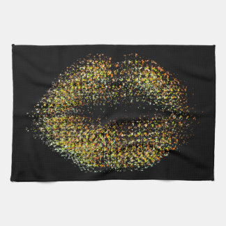 Modern Abstrakt Art Läppar #41 Kökshandduk