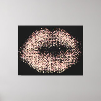Modern Abstrakt Art Läppar #48 Canvastryck