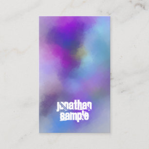 Modern Abstrakt Art-mall - nedtonad text Visitkort