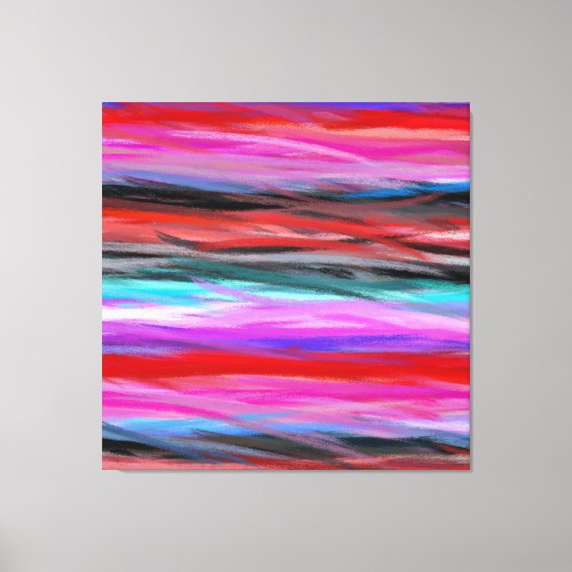 Modern Abstrakt Art-målning 5 för flera Färger Canvastryck (Framsida)